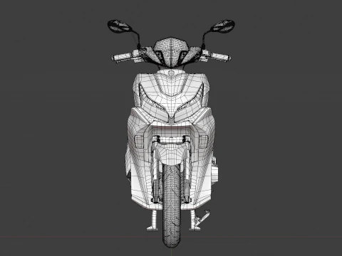 2020 - Yamaha All New Aerox 155 Connected 3D Model