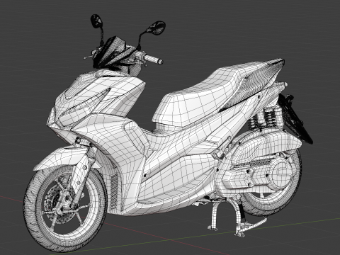 2020 - Yamaha All New Aerox 155 Connected 3Dモデル
