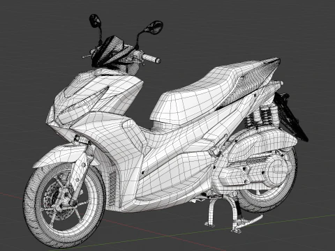 2020 - Yamaha All New Aerox 155 Connected 3D Model