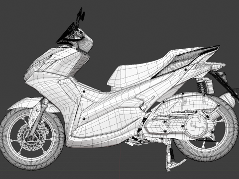 2020 - Yamaha All New Aerox 155 Connected 3Dモデル