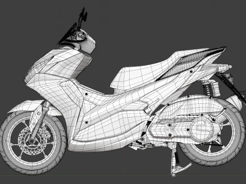 2020 - Yamaha All New Aerox 155 Connected 3D Model