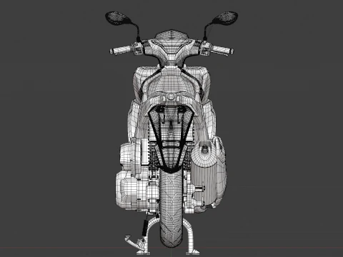 2020 - Yamaha All New Aerox 155 Connected 3D Model