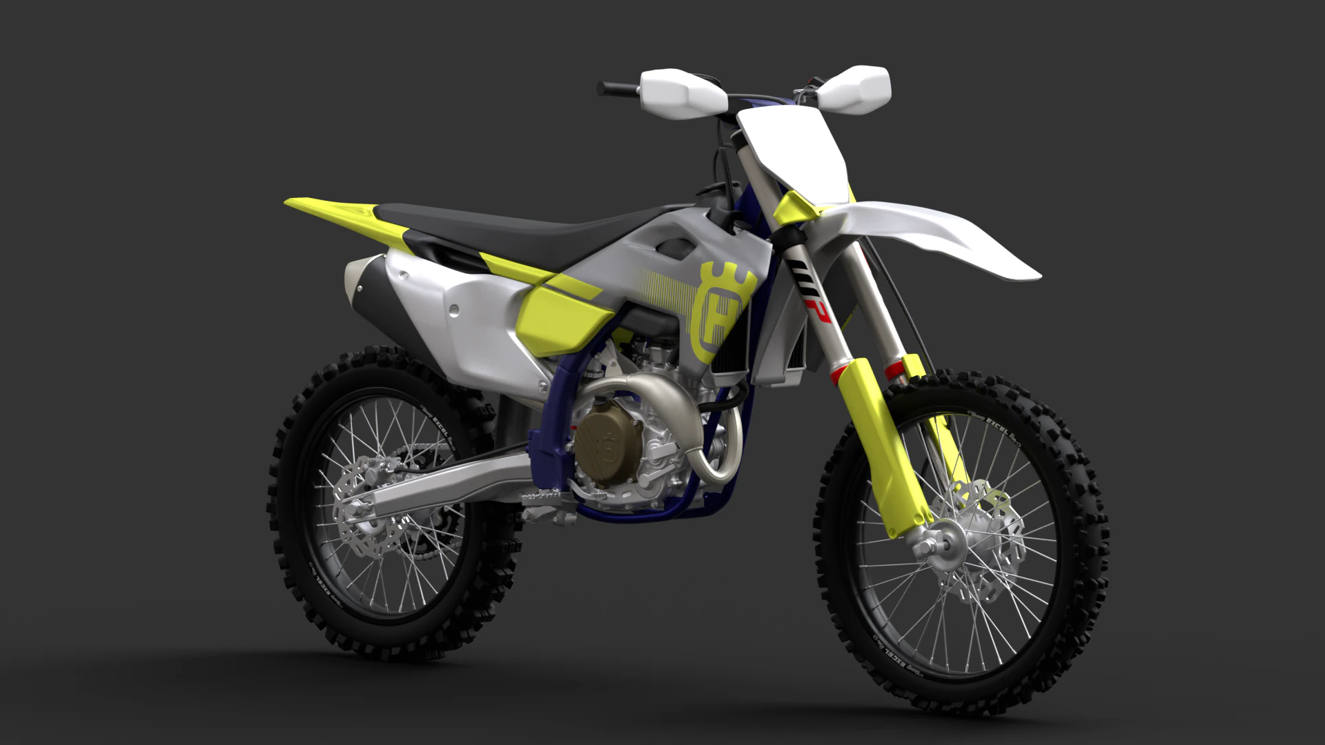 2024 - Husqvarna FC 450 3D Model .c4d .max .obj .3ds .fbx .stl .blend 