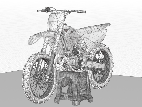 2024 야마하 YZ 125 2행정 3D 모델