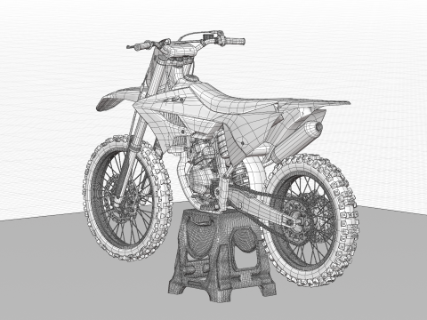 2024 야마하 YZ 125 2행정 3D 모델