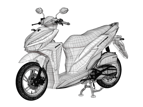 2019 Honda Vario 150 K59 3D Modell