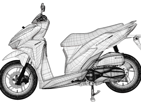 2019 Honda Vario 150 K59 3D Modell