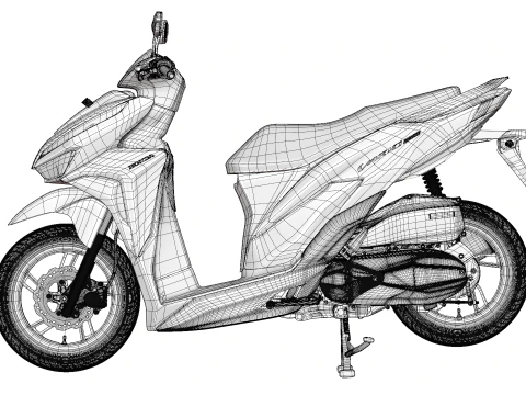 2019 Honda Vario 150 K59 3D Model