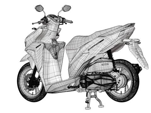 2019 Honda Vario 150 K59 3D Modell