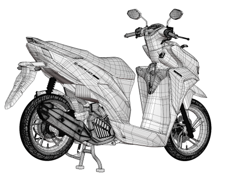 2019 Honda Vario 150 K59 3D Modell