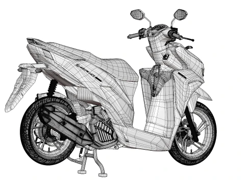 2019 Honda Vario 150 K59 3D Model