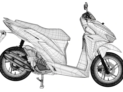 2019 Honda Vario 150 K59 3D Model