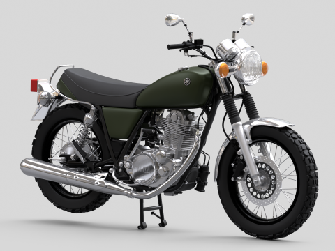 2010 - Yamaha SR 400 EFI 3D Модель