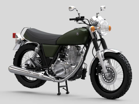2010 - Yamaha SR 400 EFI 3D Model