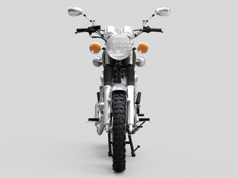 2010 - Yamaha SR 400 EFI 3D Model