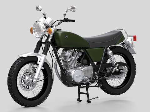 2010 - Yamaha SR 400 EFI 3D Model