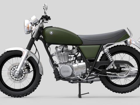 2010 - Yamaha SR 400 EFI 3D Model