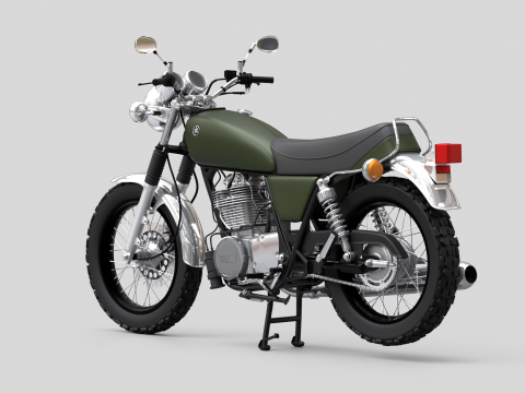 2010 - Yamaha SR 400 EFI 3D Model