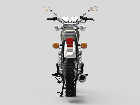 2010 - Yamaha SR 400 EFI 3D Model
