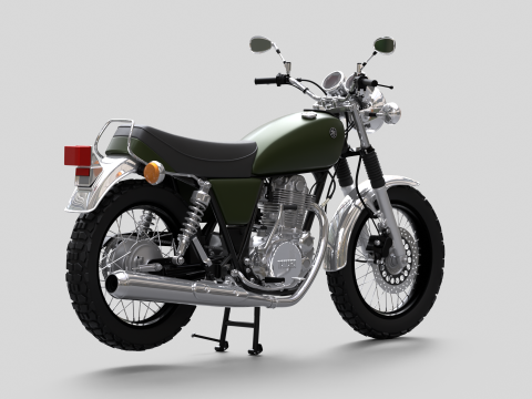 2010 - Yamaha SR 400 EFI 3D Model