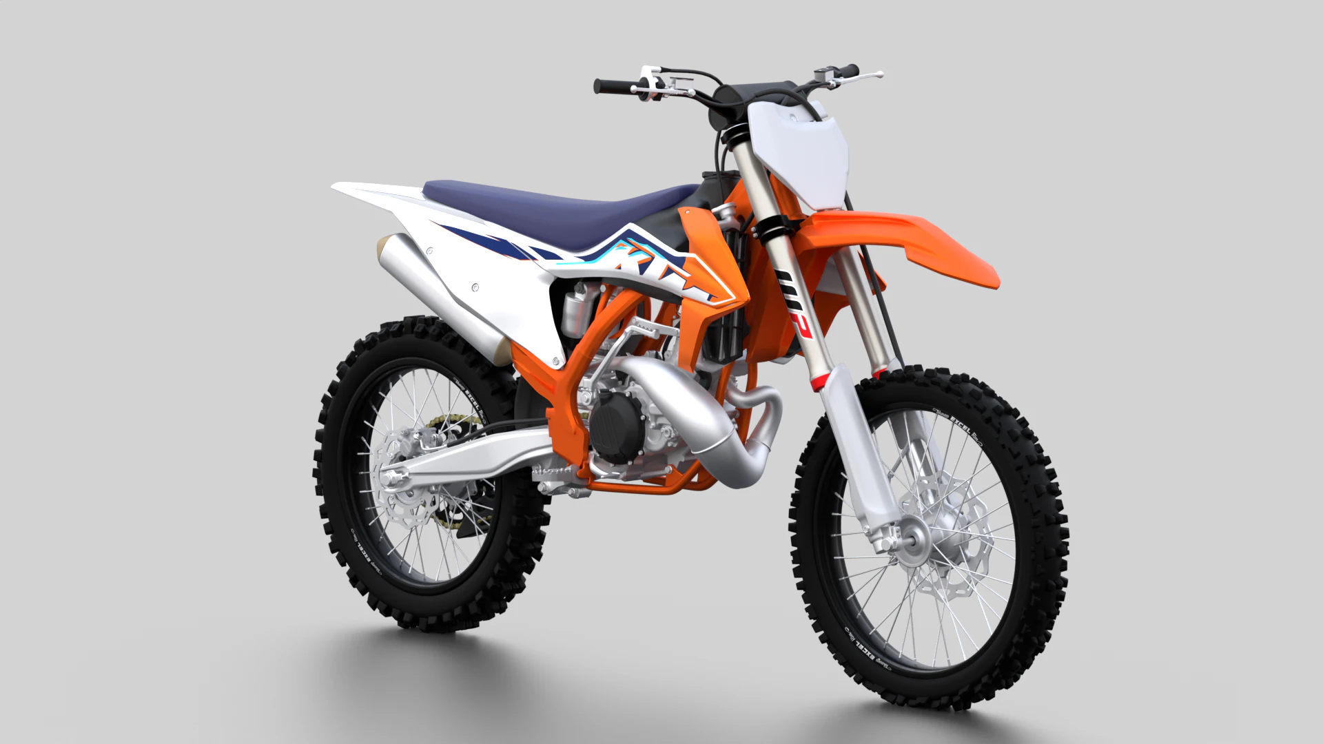 2023 - KTM 250 SX 3D Model .c4d .max .obj .3ds .fbx .stl .blend 