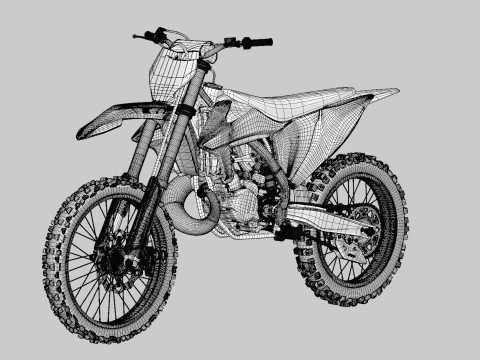 2023 - KTM 250 SX 3D Model