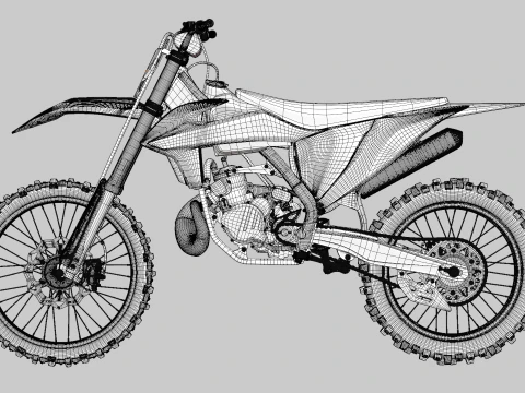 2023 - KTM 250 SX 3D Model