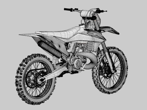 2023 - KTM 250 SX 3D Model