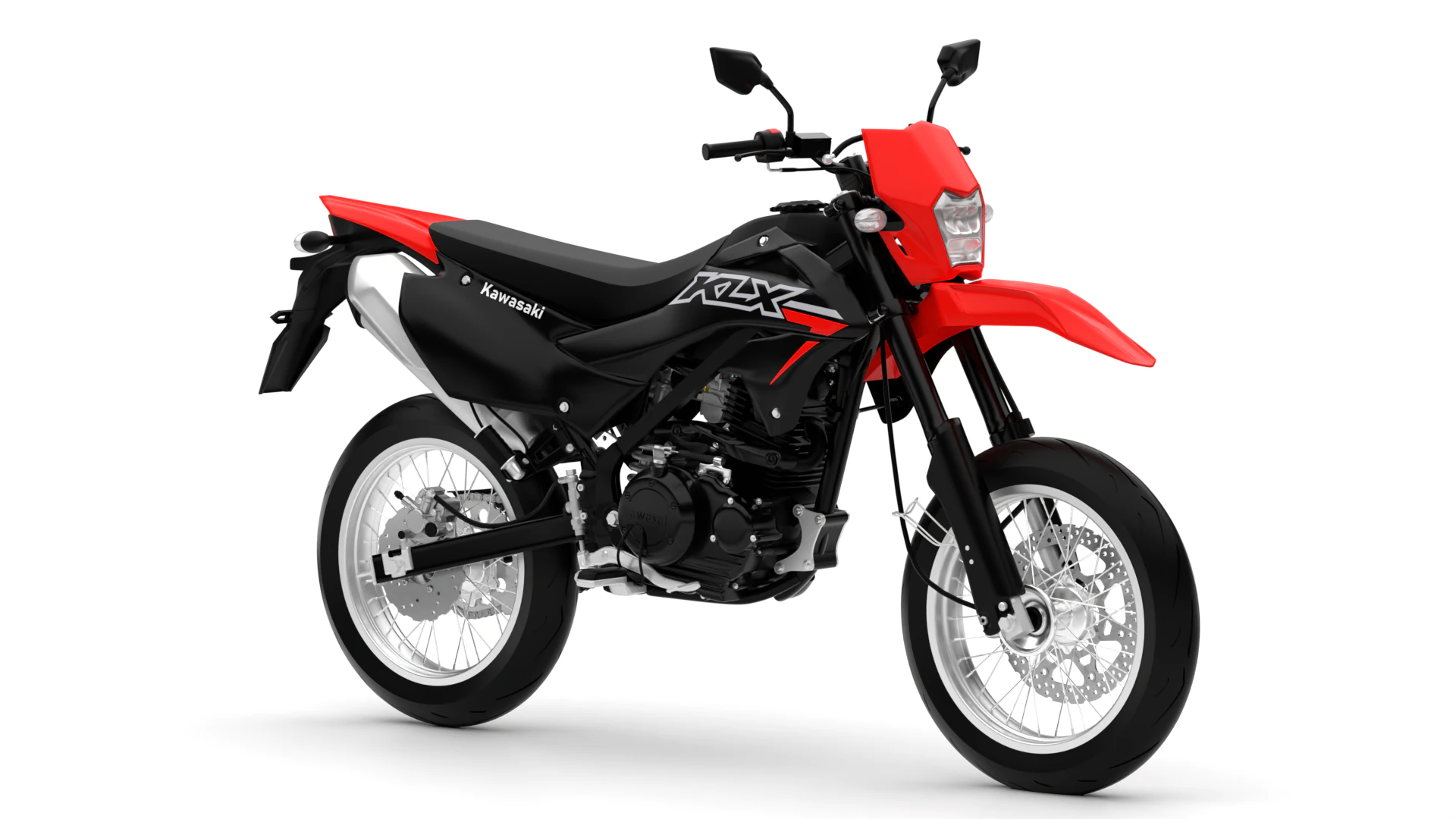 2023 - Kawasaki KLX 150 SM 3D Model .c4d .max .obj .3ds .fbx .stl .blend 