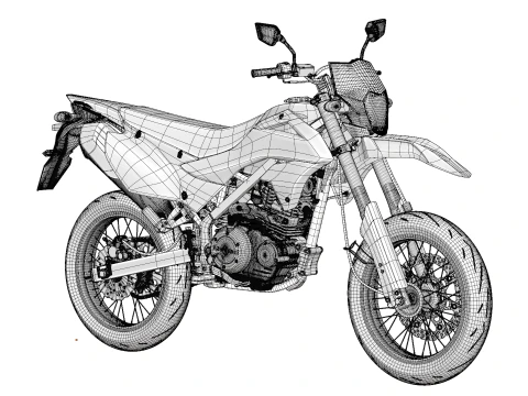2023 - Kawasaki KLX 150 SM 3D Model