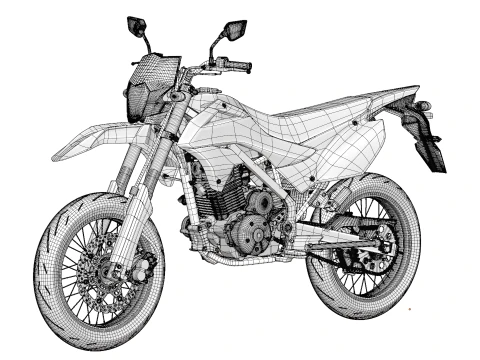 2023 - Kawasaki KLX 150 SM 3D Model