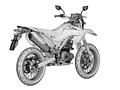 2023 - Kawasaki KLX 150 SM 3D Model