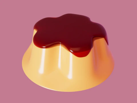 Cute sweets set 3D Model