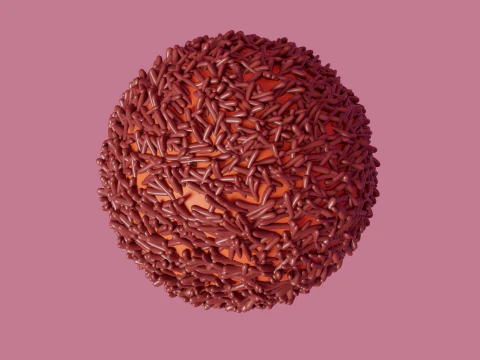 Cute sweets set 3D Model