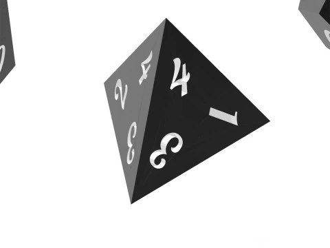Dice Masters 7 Piece Set Presupported STL Files for 3D Printing Lobster Font 3D Print Model
