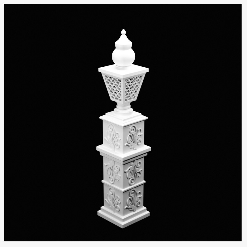 Decorative Pillar 3D 모델 .c4d .max .obj .3ds .fbx .stl .blend