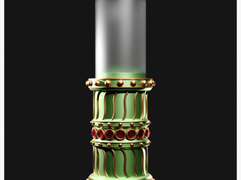 Decorative Candle Holder Modèles 3D en vedette