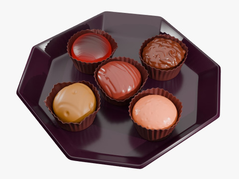 Cup Cake Dish Modèles 3D en vedette