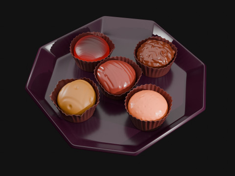 Cup Cake Dish 3D 프린트 모델