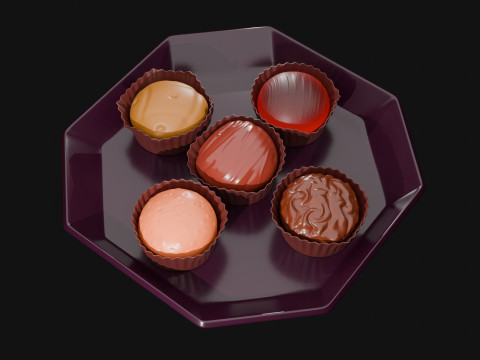 Cup Cake Dish 3D 프린트 모델