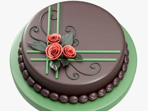 Chocolate Cake Modèles 3D en vedette