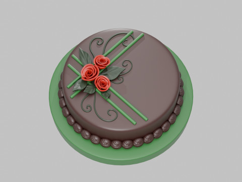 Chocolate Cake Modèles 3D en vedette