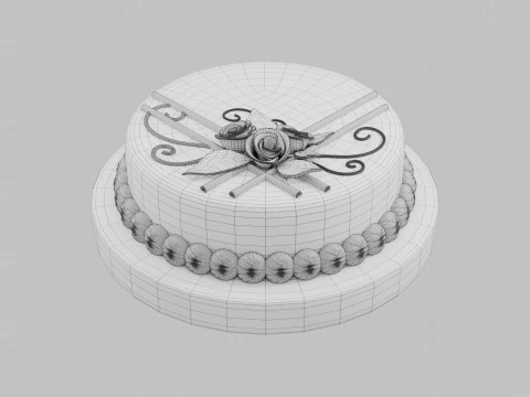 Chocolate Cake 3D Print Model