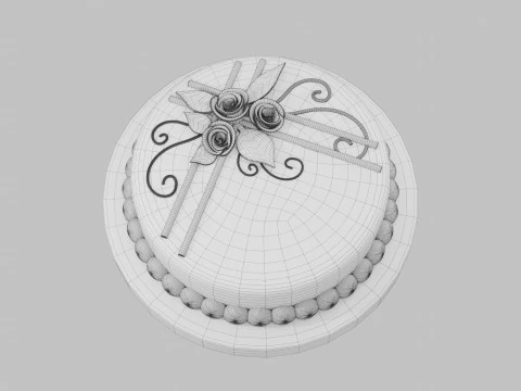Chocolate Cake 3D Print Model