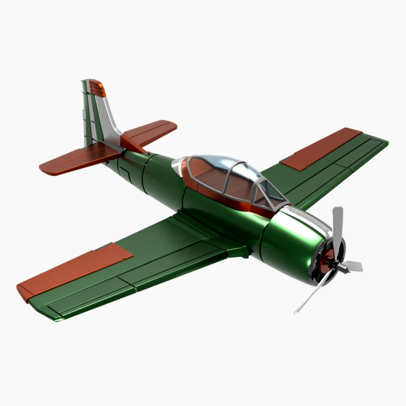 Aeroplane A1 3D Model .c4d .max .obj .3ds .fbx .stl .blend 