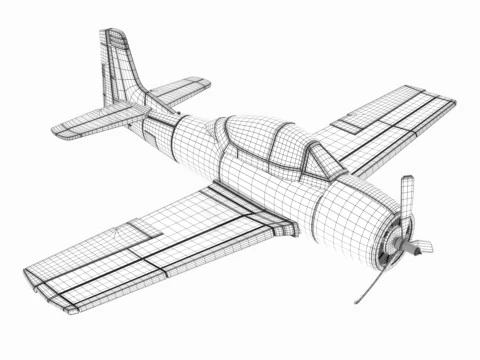 Aeroplane A1 3D Model