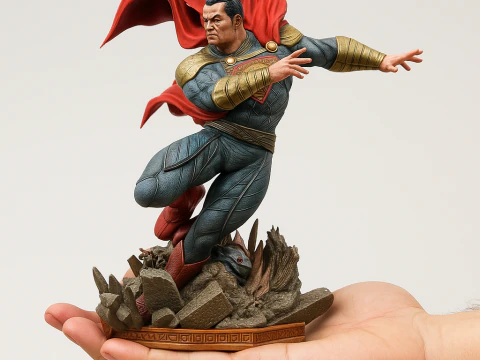 Shazam pr&ecirc;t &agrave; imprimer en 3D Modèles 3D en vedette