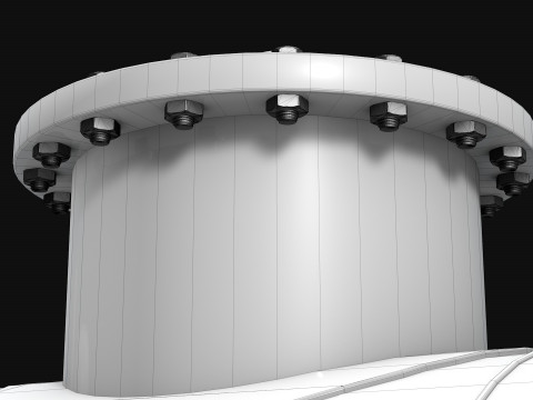 Oil and gas tank Modelo 3D