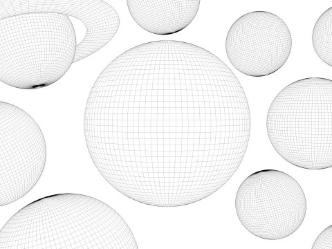 Sistema solare dei pianeti Modello 3D