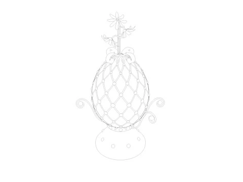 Egg FABERGE 3D Model